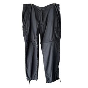 Dakota Grizzly Convertible Cargo Pants XLT Gray Nylon Zip-Off‎ Hiking Outdoor